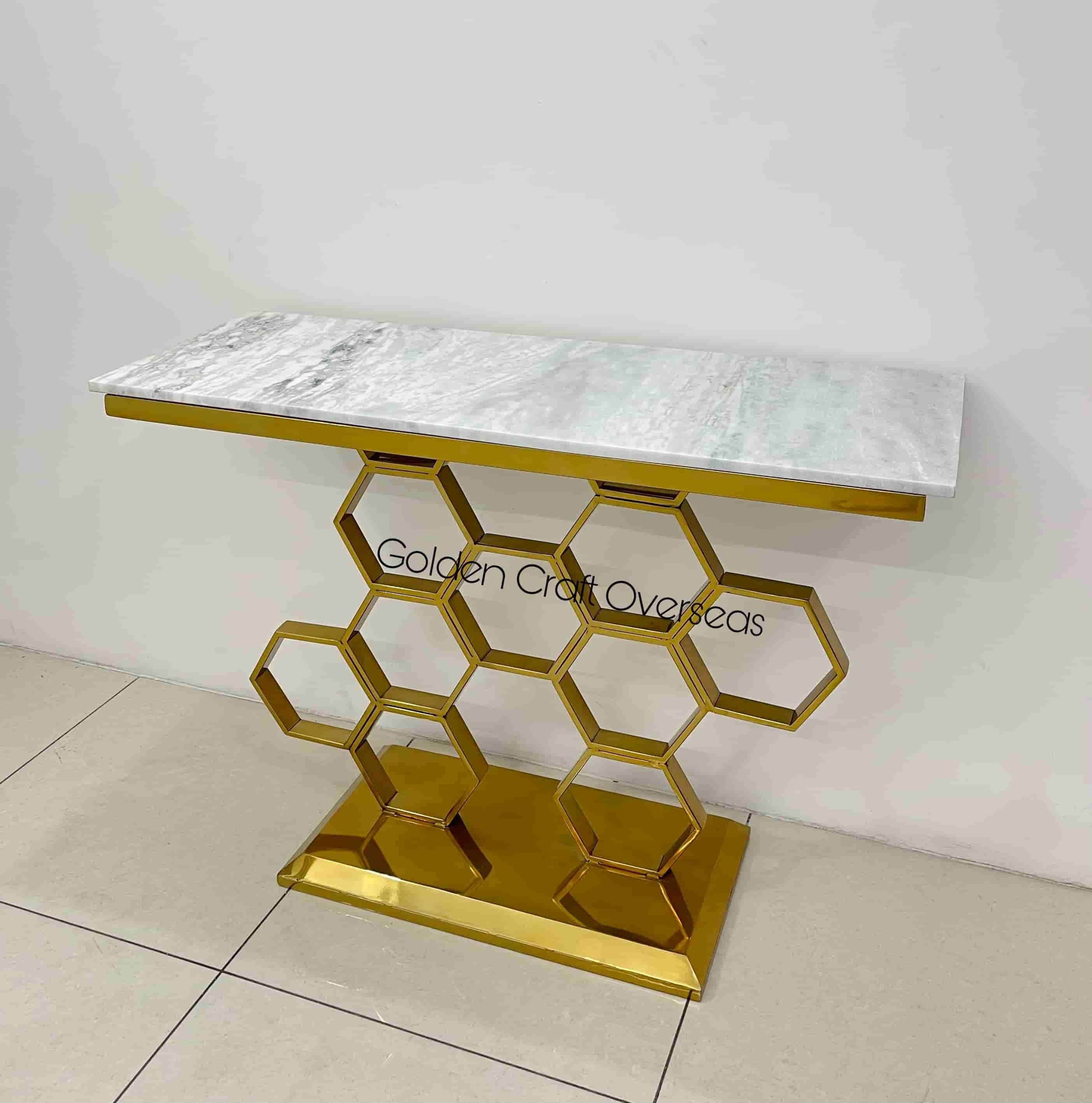 Honey Comb Console Table