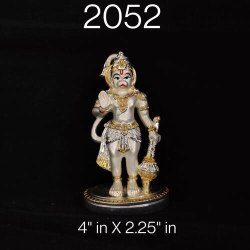 silver plated hanuman