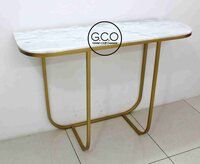 Afforadable Console Table In iron with marble top modern contemporary design