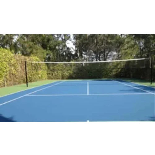 Dark Gray Volleyball Court Flooring