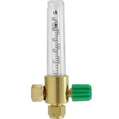 Brass R-Tech Argon Gas Flow Meter - Plastic Material Various Sizes Digital Display | Industrial Use Crisp White Design