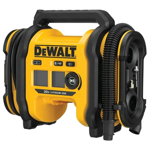 DeWalt DCC020IB - 20V Cordless Air Inflator | Digital Display, Auto Shutoff, Portable Design, Ideal for Tires and Inflatables