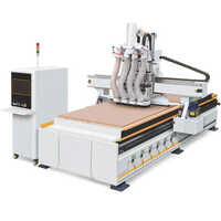 Cnc Wood Router Machine - Stainless Steel, 1500 X 3000 Mm Working Area, 5.5 Kw Spindle Power, High Rigidity, Electric Power Source, Industrial Use - Automation Enabled