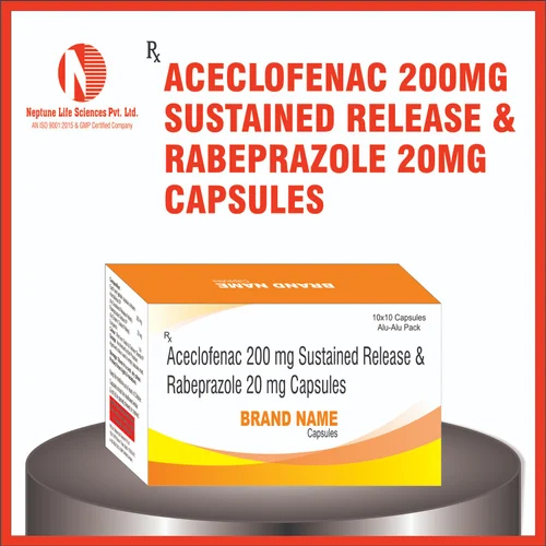 Aceclofenac 200mg Rabeprazole 20mg SR