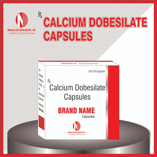 Calcium Dobesilate Capsules - 10x10 Pack, Dry Storage Instructions, Recommended For Human Use, General Medicine Formulation