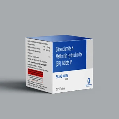 Glibenclamide and Metformine Hydrochloride SR Tablets