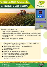 Ozone based Pest Control in Agriculture and Food Storage