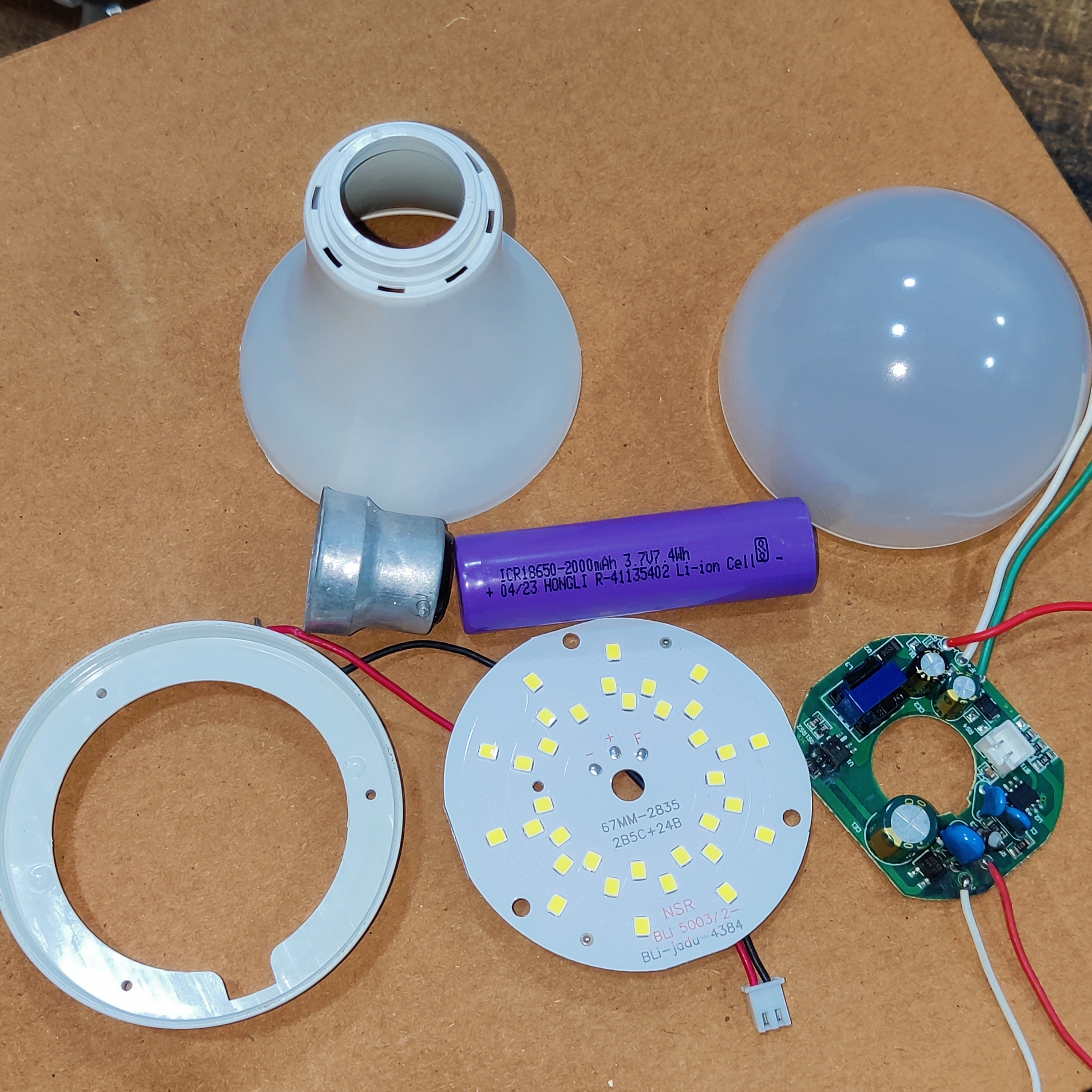 AC/DC Reachargebale Bulb Raw Material