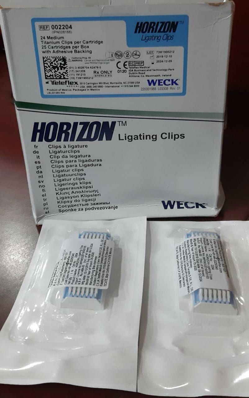 Titanium Horizon Blue Ligating Clips For Surgery Endoscopy