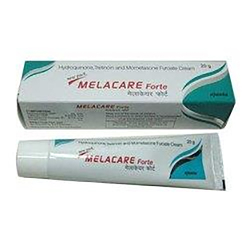 MELACARE FORTE CREAM - Hydroquinone 4% w/w Mometasone 0.1% w/w Tretinoin 0.025% w/w Cream | Quick Skin Renewal Relieves Redness Swelling & Itching