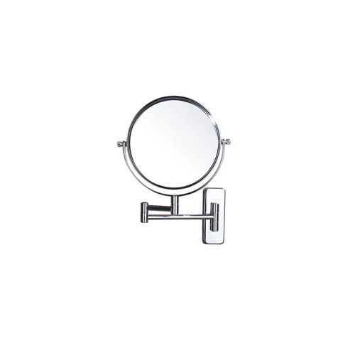 Silver And Glass Wall Mounted Magnifying Mirror