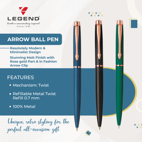 Arrow Ball Pen - Color: Multicolour