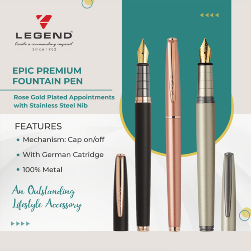 Epic Premium Fountain Pen - Color: Multicolour
