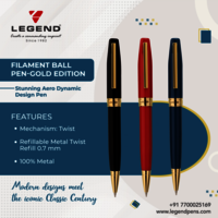 Filament Ball Pen with Gold Part