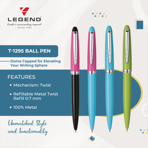 T1295 Vault Ball Pen - Color: Multicolour