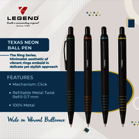 Taxes Neon Click Ball Pen - Color: Multicolour