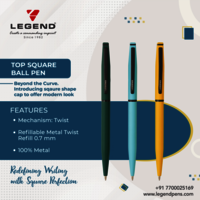 Top square ball pen