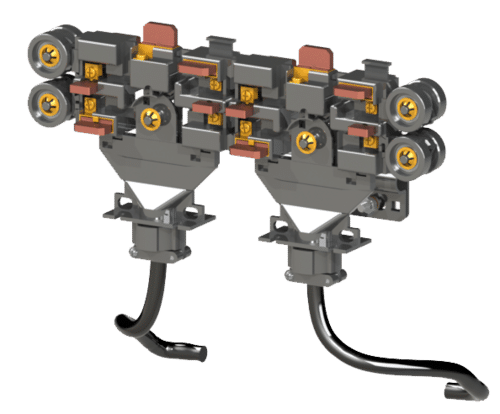 SAFE DUCT 7 DOUBLE CURRENT COLLECTORS (2SD2-CCA7x40)