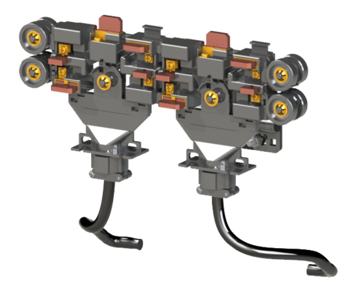 Safe Duct 7 Double Current Collectors (2 Sd2-Cca7X40) - Application: Eot Crane