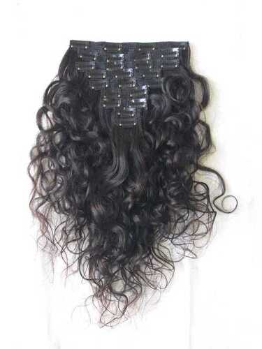 Indian Curly Human Hair curly clip in human hair