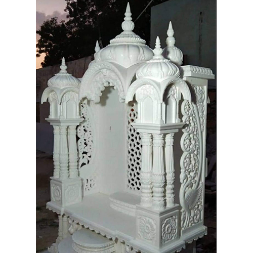 White 8 Feet Marble Temple