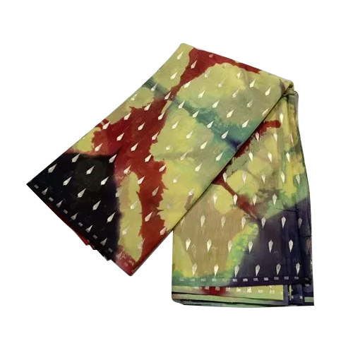 Banarasi Cotton Fabric Tie Dye Booti Saree