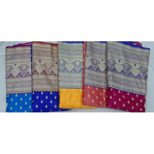 Multicolour Banarasi Silk Satain Skirt