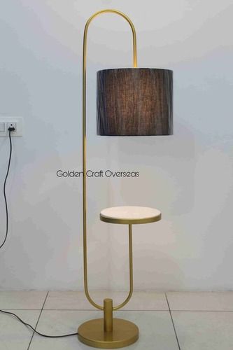 Floor Lamp aka SIde Table For Decors in iron powder coated finish