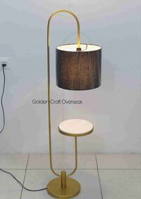 Floor Lamp aka SIde Table For Decors in iron powder coated finish