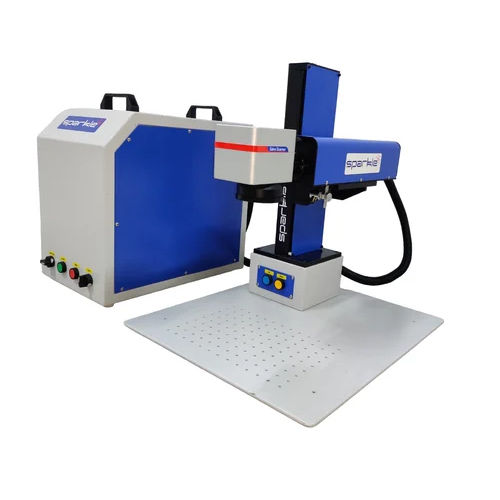 Blue Metal Laser Marking Machine