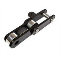 Carrier Conveyor Chain - Mild Steel, 28mm Pin Length, 14mm Pin Diameter, 6 Inch Pitch | Elevator Application, Polished Finish, Customizable Hole Shape, Versatile Size Options