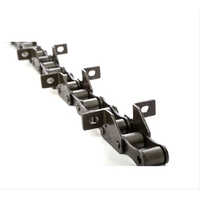 Mild Steel Agricultural Redler Chain - Stainless Steel, Various Sizes, Black Color - Customized Hole Shape, Non-coated Frame Type, Reliable Bulk Material Handling