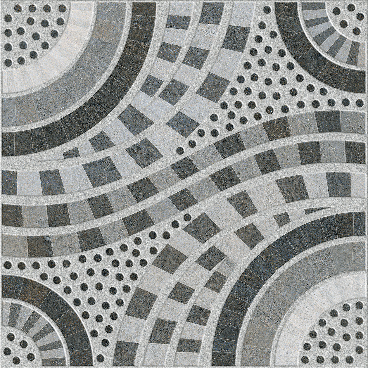16x16 Punch Vitrified parcking Tiles