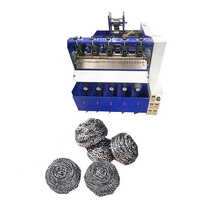 Industrial Scrubber Making Machine - 3 Kw Power, Blue Color | Automatic Operation, 3-year Warranty, Coated Surface, Weighs 650 Kg