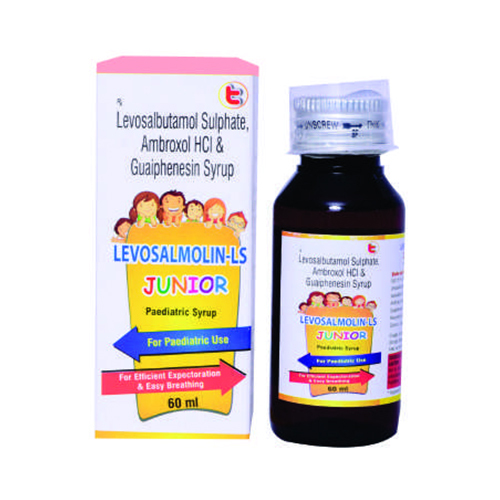 Levosalbutamol Sulphate Ambroxol HCL and Guaiphensin Syrup