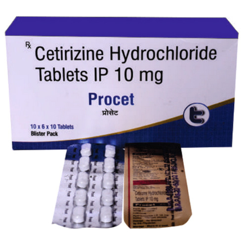 Cetirizine Hydrochloride Tablets IP 10 mg