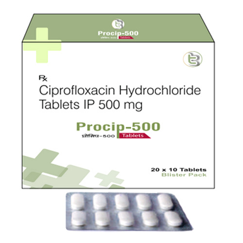 Ciprofloxacin Hydrochloride Tablets IP 500 mg