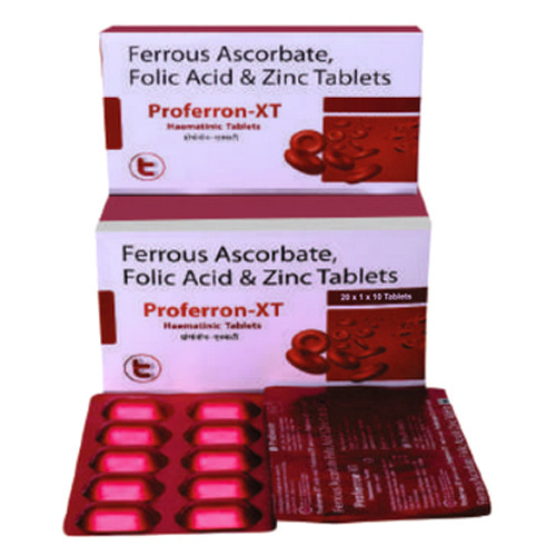 Ferrous Ascorbate Folic Acid And Zinc Tablets