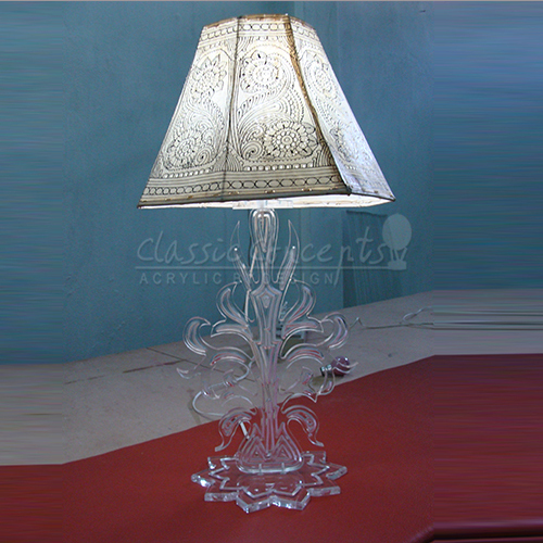 Transparent Acrylic Lamp Stand