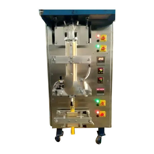 Automatic Pouch Packing Machine - Stainless Steel Build, Electric Drive Type - Silver Color, Efficient Packaging Line