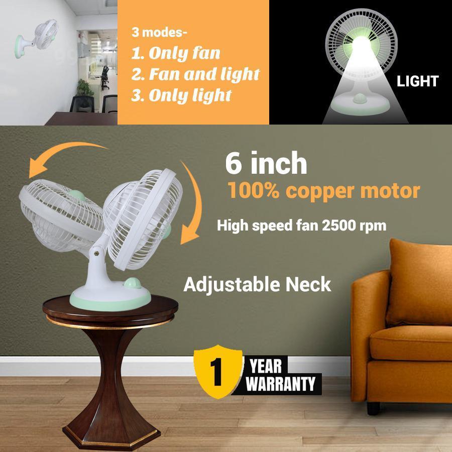 6 inch 150mm Small Plastic Desk Fan