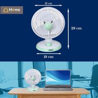 6 inch 150mm Small Plastic Desk Fan