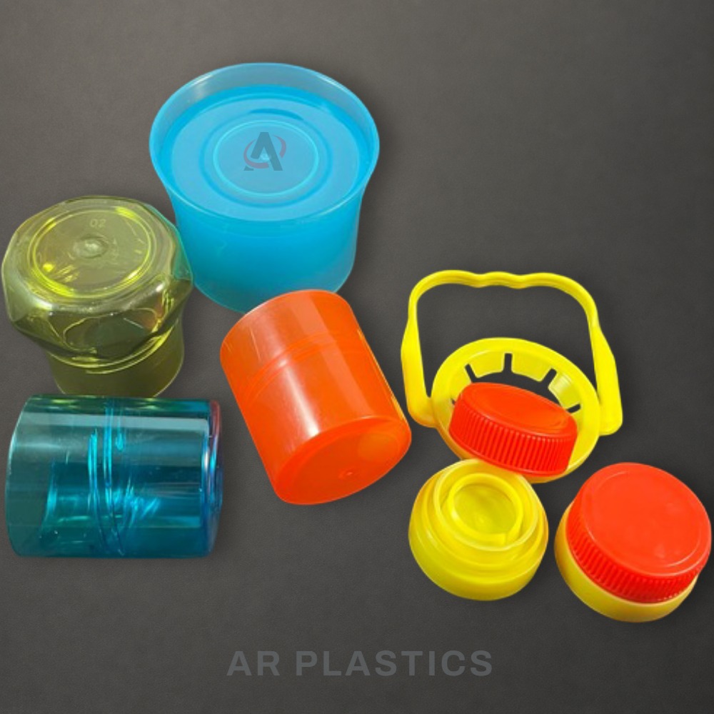 36 MM Plastic Caps - Plastic, 36 Millimeter Diameter, Yellow, White, Red, Green Colors | Screw Cap, Rigid Hardness, Customizable Features