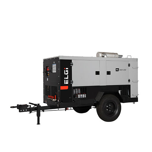 Portable Trolley Mounted Diesel Screw Compressor