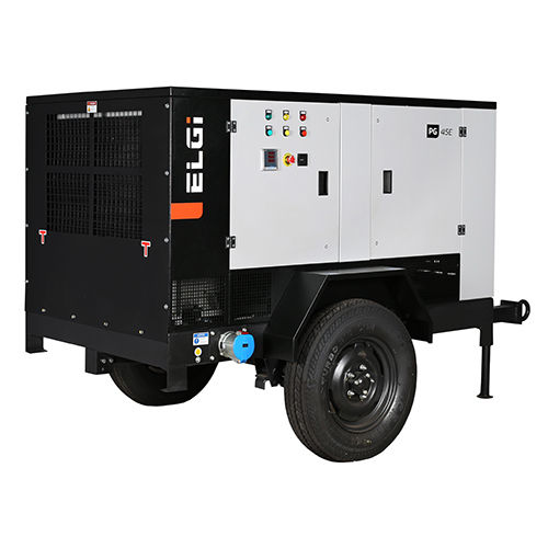 PG 75E Electrical Screw Air Compressor Trolley