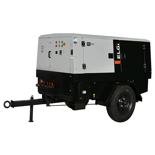 ELGi Electrical Screw Air Compressor Trolley for Construction