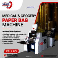 Medical Cover And Grocery Paper Bag Making Machine