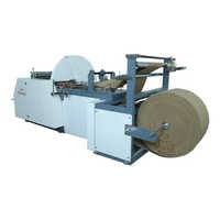 Food Bag Making Machine - Paper Material, 500 Capacity, V Shape, White Color | Semi Automatic, Electric Drive, 1 Year Warranty