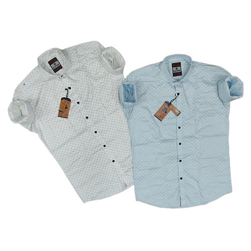 Washable Mens Cotton Printed Shirt