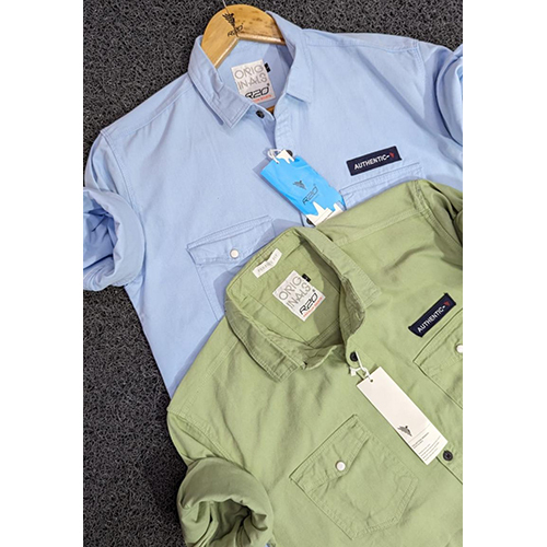 Mens Double Pocket Cargo Shirt